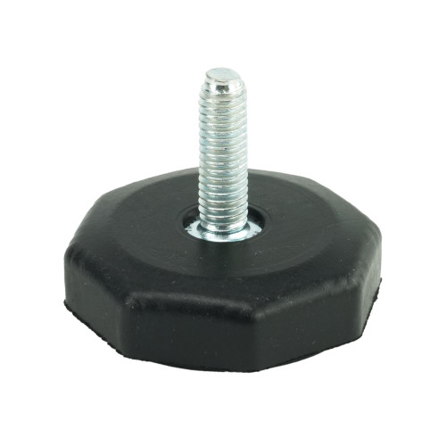 M6x18mm Octagonal Rubber Adjustable Feet | Vital Parts