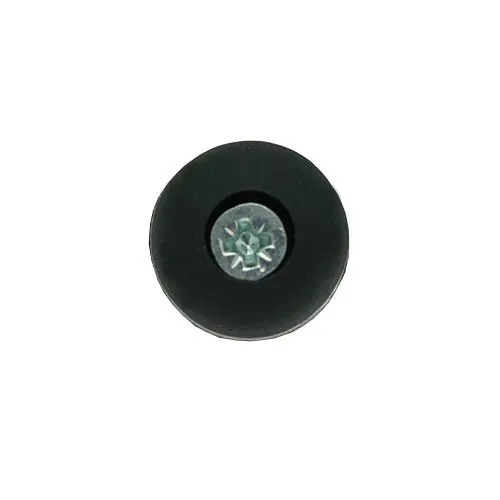 17.5mm Rubber Screw In Furniture Foot (7.9mm Countersunk Recess) | Black