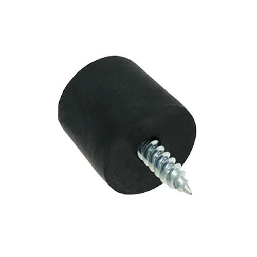 18.5mm Rubber Screw In Furniture Foot (8.5mm Countersunk Recess) | Black