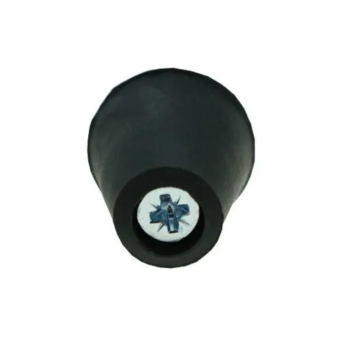 22.2mm Rubber Screw In Furniture Foot (8.7mm Countersunk Recess) | Black