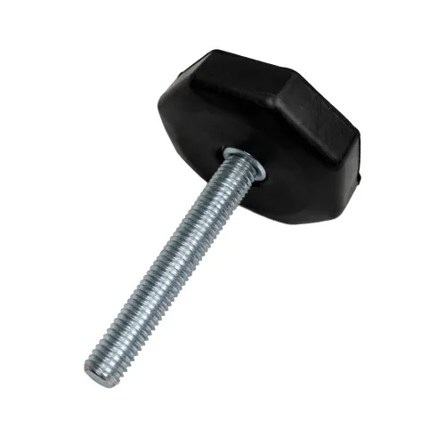 M6 x 18mm Rubber Foot (Octagonal) - 36mm Base | Nitrile