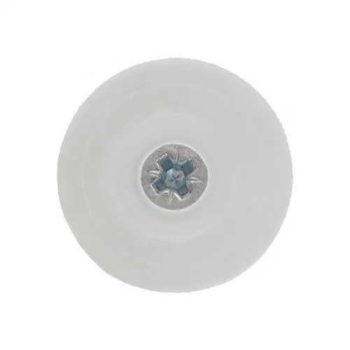 30mm Plastic Screw In Furniture Foot | White
