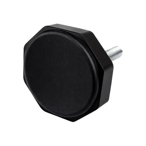 M6 x 18mm Rubber Foot (Octagonal) - 36mm Base | Nitrile