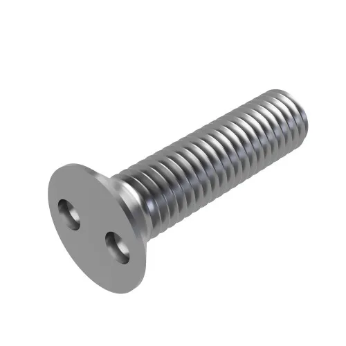 M6 x 20mm Snake Eye Countersunk Screw (2-Way Tamper Proof) | A2 Stainless Steel