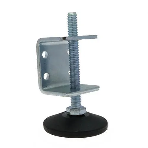 M8 x 100mm Adjustable Mounting Foot - 48mm Base (38mm x 41mm Bracket) | 500kg Load
