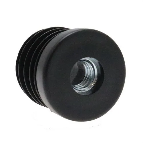 M12 x 100mm Round Tube Adjustable Foot - 38mm Base (M12 x 38mm Insert)