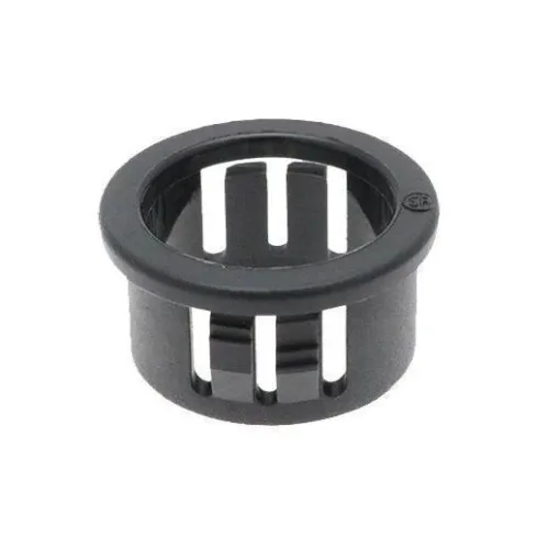 6.6mm Snap Fit Bushing - 1.6mm Panel (3.2mm Cable) | Black Nylon