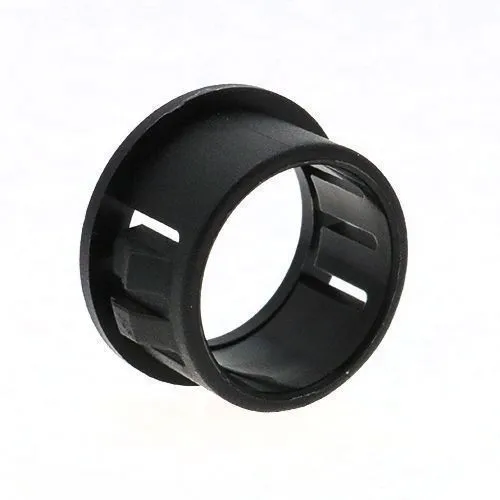 12.7mm Snap Fit Bushing - 3.2mm Panel (6.4mm Cable) | Black Nylon