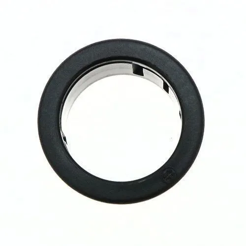 12.7mm Snap Fit Bushing - 3.2mm Panel (6.4mm Cable) | Black Nylon