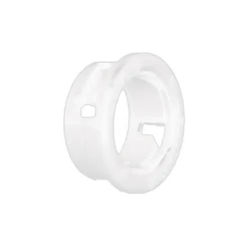 12.7mm Snap Fit Bushing - 3.2mm Panel (6.4mm Cable) | White Nylon