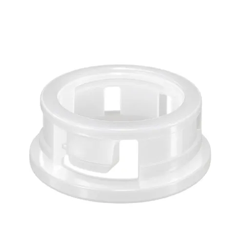 15.9mm Snap Fit Bushing - 3.2mm Panel (6.4mm Cable) | White Nylon