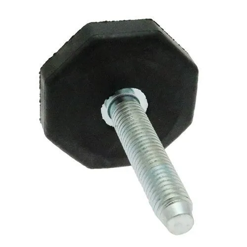 M8 x 18mm Rubber Foot (Octagonal) - 36mm Base | Nitrile