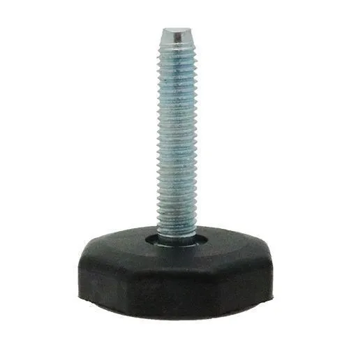 M8x38mm Octagonal Rubber Adjustable Feet | Vital Parts