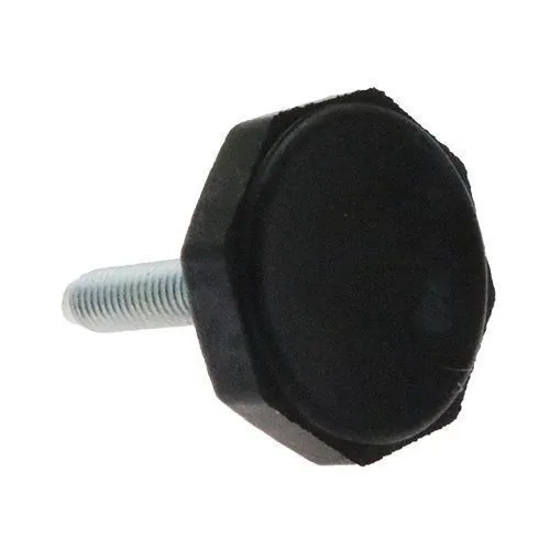 M8x38mm Octagonal Rubber Adjustable Feet | Vital Parts