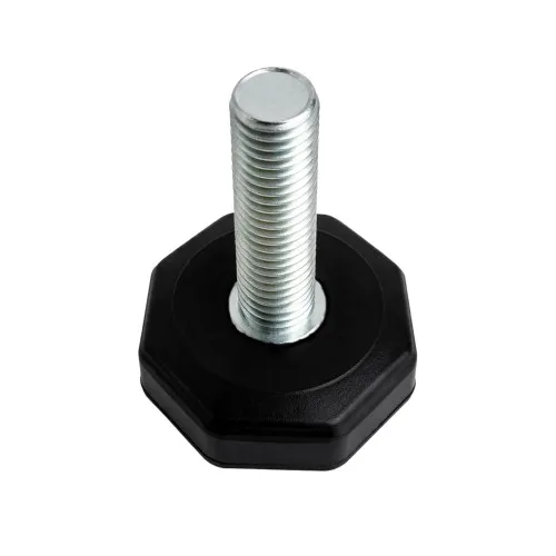 M10 x 18mm Rubber Foot (Octagonal) - 36mm Base | Nitrile