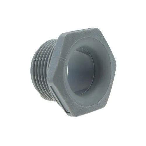 1/4in Grey Threaded Bushing (Smooth Bore) - 7.9mm Internal Diameter | Nylon