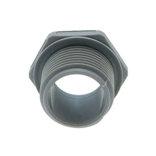 1/2in Grey Threaded Bushing (Smooth Bore) - 14.7mm Internal Diameter | Nylon