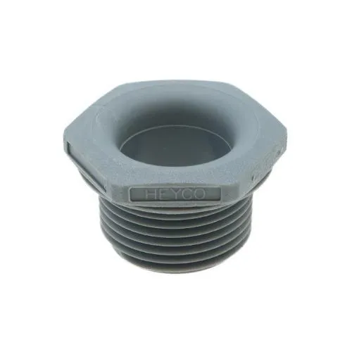 3/4in Grey Threaded Bushing (Smooth Bore) - 18.8mm Internal Diameter | Nylon