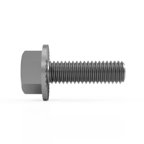 M10 x 100mm Hex Flange Bolt - Serrated (DIN 6921) - A2-70 Stainless Steel