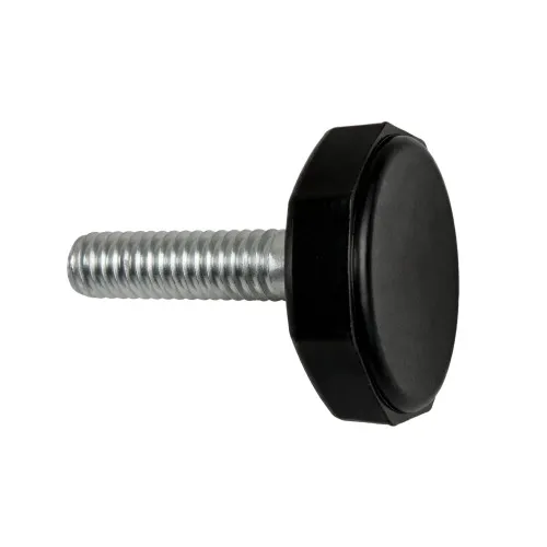 M10 x 18mm Rubber Foot (Octagonal) - 36mm Base | Nitrile