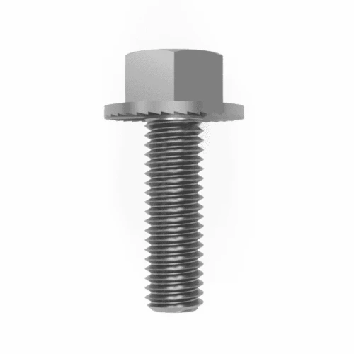 M6 x 16mm Serrated Flanged Hex Bolt DIN 6921 A2-70 Stainless Steel