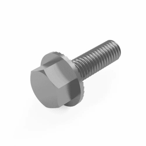 M6 x 20mm Serrated Flanged Hex Bolt DIN 6921 A2-70 Stainless Steel