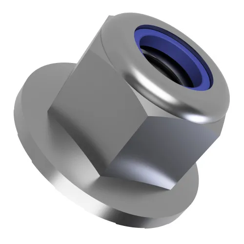 M3 Serrated Nyloc Flange Nut A2 Stainless Steel DIN 6926
