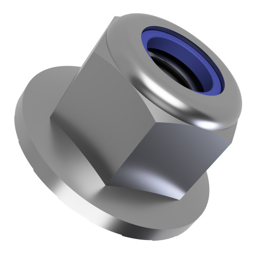M8 Serrated Flange Nyloc Nut (DIN 6926) | Marine Grade A4 Stainless Steel