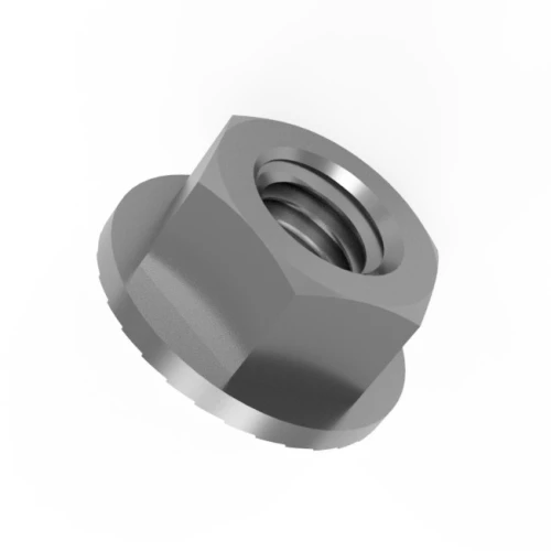M5 Serrated Flanged Hex Nut DIN 6923 A4 Stainless Steel