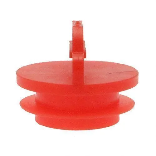 M10 Snap Fit Plug (Fits 9.8mm Hole) - 4mm Shank | Red LDPE