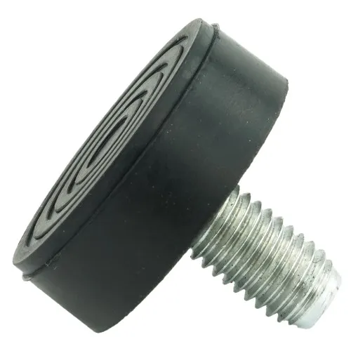 M12 x 18mm Straight Rubber Adjustable Feet | Vital Parts