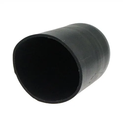 3.18mm x 38.1mm Silicone End Cap (Black) 1.3mm Wall Thickness