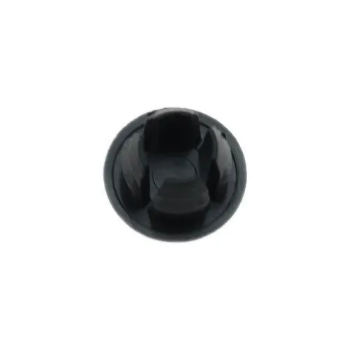 Pronged Pry Out Plugs,9.5mm-9.7mm Hole Diameter,Black