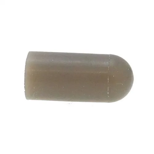 12.9mm x 25.4mm Silicone End Cap (Grey) 1.52mm Wall Thickness