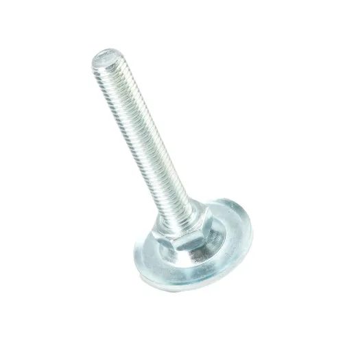 M8 x 50mm Metal Adjustable Foot - 30mm Base | 650kg Load