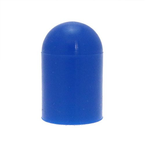 25.4mm x 50.8mm Silicone End Cap (Blue) 1.3mm Wall Thickness