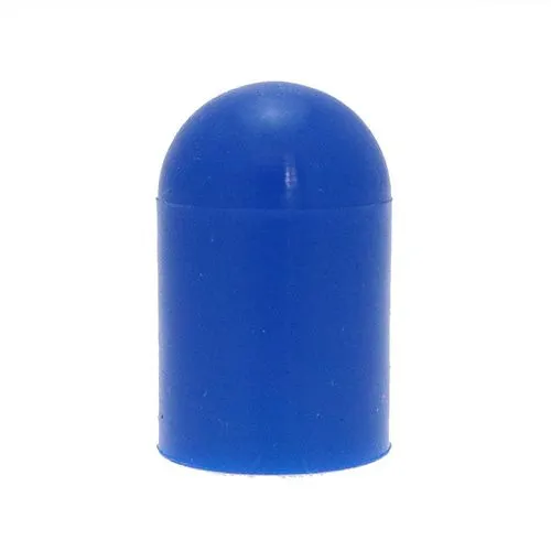 25.4mm x 50.8mm Silicone End Cap (Blue) 1.3mm Wall Thickness
