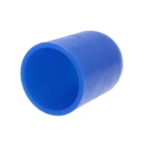 25.4mm x 50.8mm Silicone End Cap (Blue) 1.3mm Wall Thickness