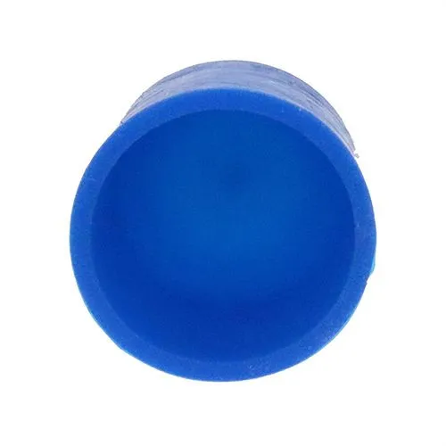 25.4mm x 50.8mm Silicone End Cap (Blue) 1.3mm Wall Thickness