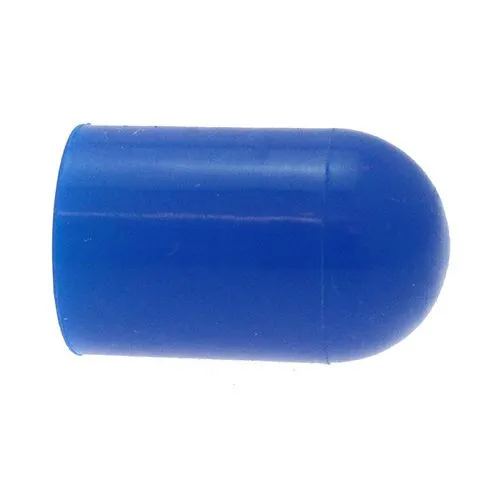 31.75mm x 38.1mm Silicone End Cap (Blue) 1.3mm Wall Thickness