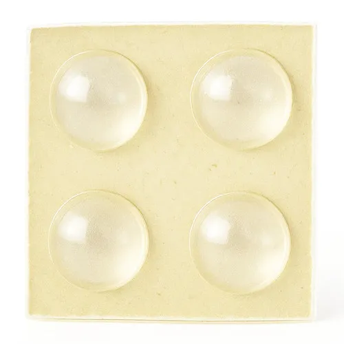 6.4mm x 1.6mm Stick on Feet - Clear | Vital Parts