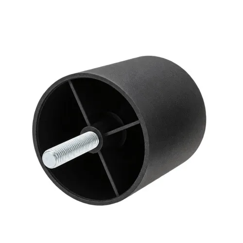 60mm Sofa Foot (M8 Thread) | HDPE and Steel