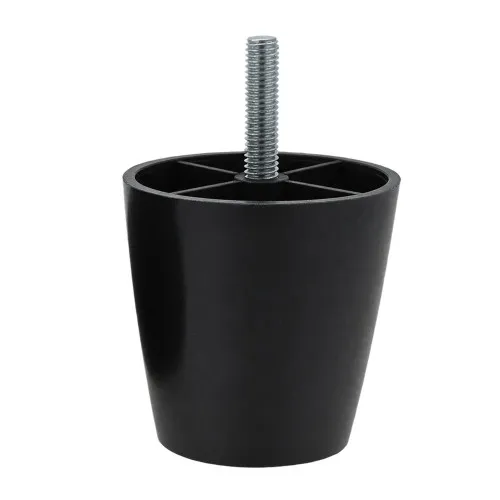 64mm Sofa Foot (M8 Thread) | HDPE and Steel