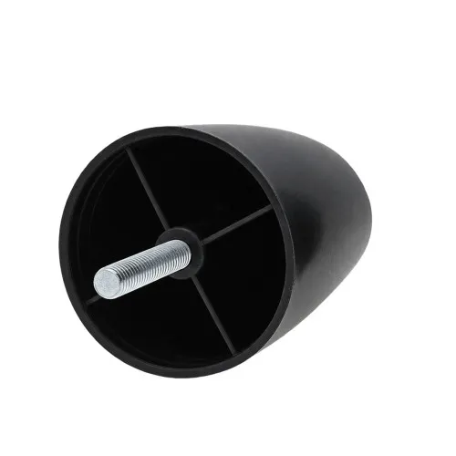 64mm Sofa Foot (M8 Thread) | HDPE and Steel