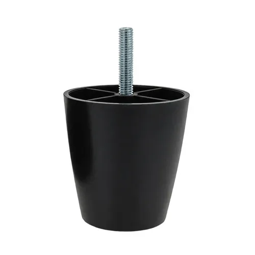70mm Sofa Foot (M8 Thread) | HDPE and Steel