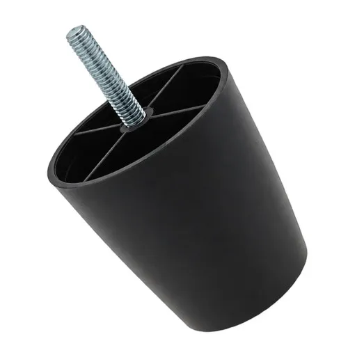 70mm Sofa Foot (M8 Thread) | HDPE and Steel