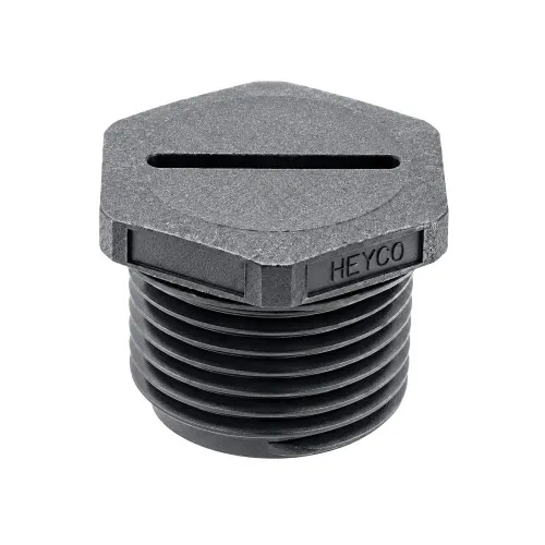 PG 9 Liquid Tight Threaded Plug (21mm Wrenching Flats) | Grey Nylon