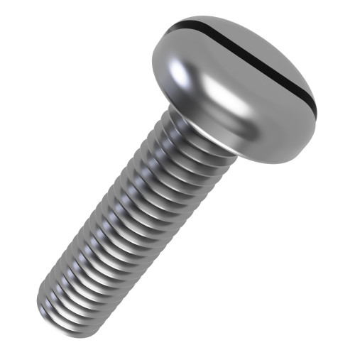 M2.5 x 6mm - Slot Pan Head Machine Screws DIN 85 - A4 Stainless Steel | Vital Parts