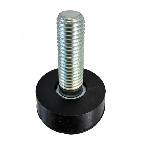 M12 x 38mm Round Rubber Foot - 35mm Base | Rubber & Steel