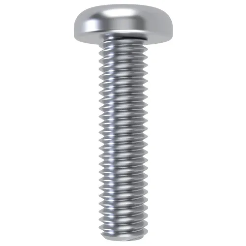 M4 x 6mm Slotted Pan Head Machine Screw (DIN 85) | BZP Steel
